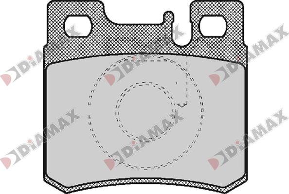 Diamax N09819 - Комплект спирачно феродо, дискови спирачки vvparts.bg