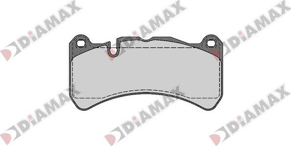 Diamax N09816 - Комплект спирачно феродо, дискови спирачки vvparts.bg