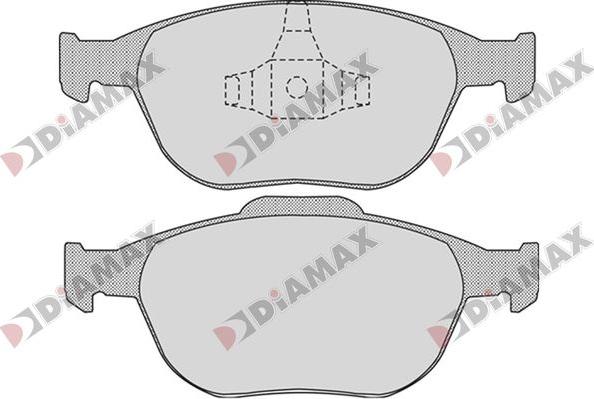 Diamax N09818 - Комплект спирачно феродо, дискови спирачки vvparts.bg