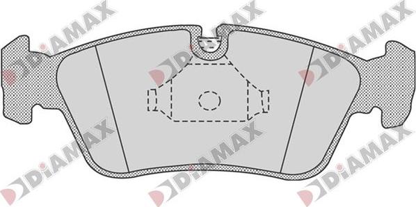 Diamax N09835 - Комплект спирачно феродо, дискови спирачки vvparts.bg