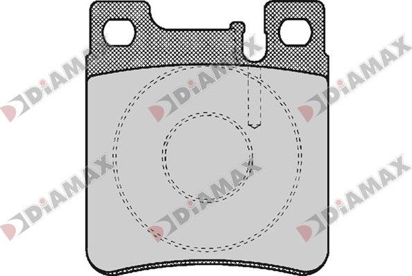 Diamax N09821 - Комплект спирачно феродо, дискови спирачки vvparts.bg