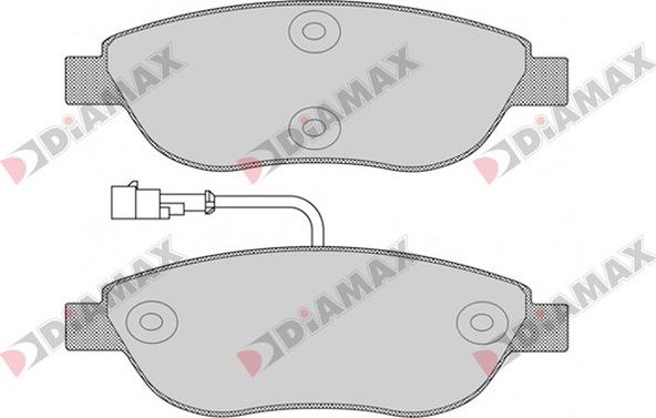 Diamax N09391 - Комплект спирачно феродо, дискови спирачки vvparts.bg