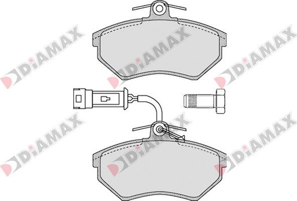 Diamax N09340 - Комплект спирачно феродо, дискови спирачки vvparts.bg