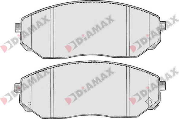 Diamax N09359 - Комплект спирачно феродо, дискови спирачки vvparts.bg