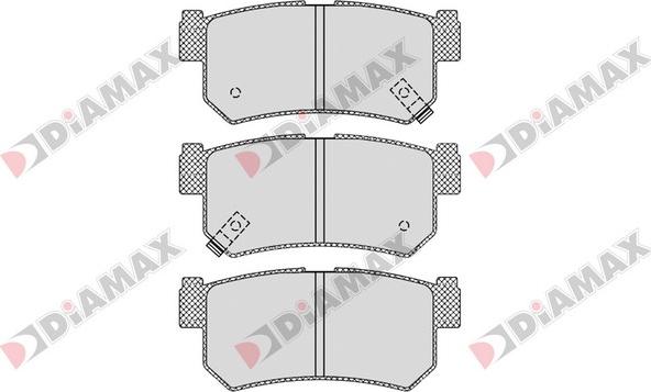 Diamax N09362 - Комплект спирачно феродо, дискови спирачки vvparts.bg