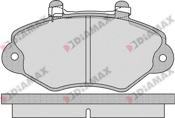 Diamax N09309 - Комплект спирачно феродо, дискови спирачки vvparts.bg