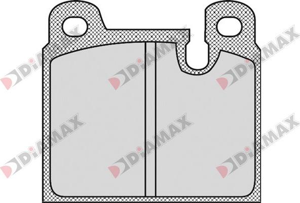 Diamax N09306 - Комплект спирачно феродо, дискови спирачки vvparts.bg