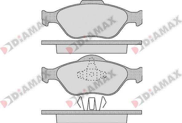 Diamax N09319 - Комплект спирачно феродо, дискови спирачки vvparts.bg