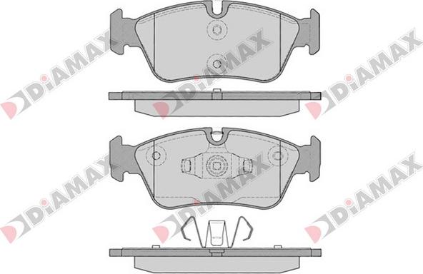 Diamax N09380 - Комплект спирачно феродо, дискови спирачки vvparts.bg