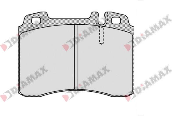 Diamax N09336 - Комплект спирачно феродо, дискови спирачки vvparts.bg