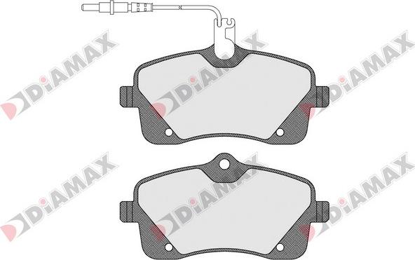 Diamax N09260 - Комплект спирачно феродо, дискови спирачки vvparts.bg