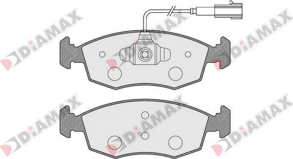 Diamax N09262 - Комплект спирачно феродо, дискови спирачки vvparts.bg