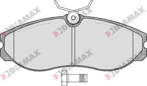 Diamax N09208 - Комплект спирачно феродо, дискови спирачки vvparts.bg
