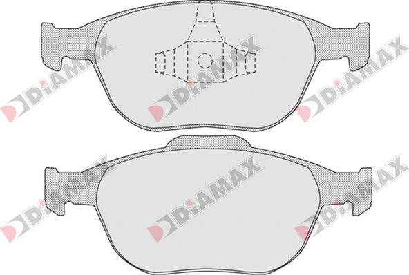 Diamax N09215 - Комплект спирачно феродо, дискови спирачки vvparts.bg