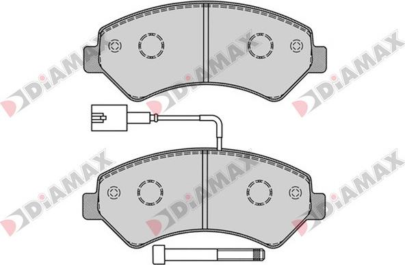 Diamax N09231 - Комплект спирачно феродо, дискови спирачки vvparts.bg