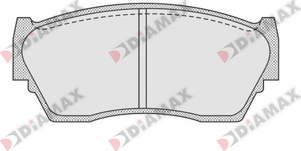 Diamax N09220 - Комплект спирачно феродо, дискови спирачки vvparts.bg