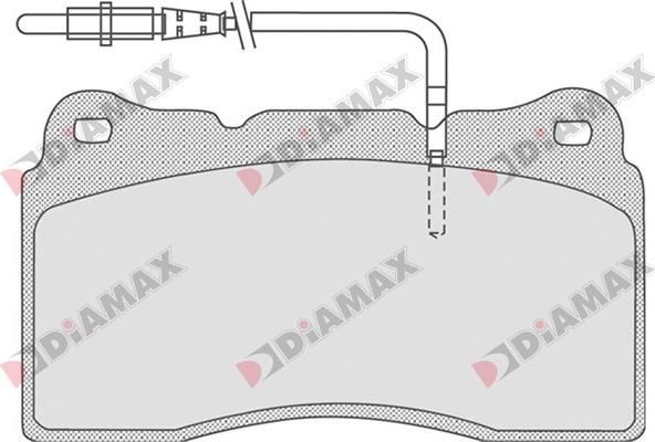 Diamax N09270 - Комплект спирачно феродо, дискови спирачки vvparts.bg