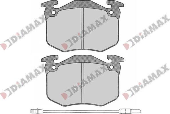 Diamax N09790 - Комплект спирачно феродо, дискови спирачки vvparts.bg