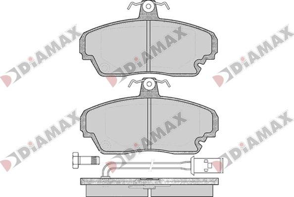 Diamax N09797 - Комплект спирачно феродо, дискови спирачки vvparts.bg