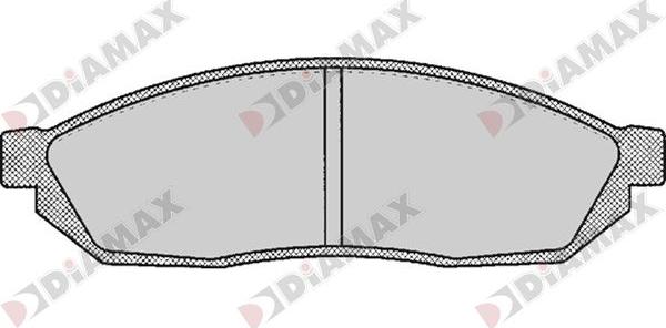 Diamax N09745 - Комплект спирачно феродо, дискови спирачки vvparts.bg