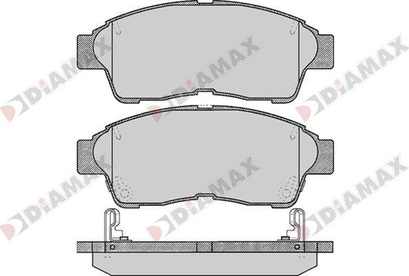 Diamax N09741 - Комплект спирачно феродо, дискови спирачки vvparts.bg