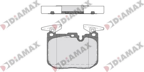 Diamax N09759 - Комплект спирачно феродо, дискови спирачки vvparts.bg