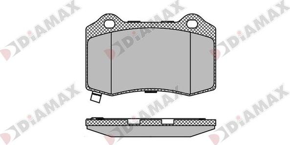 Diamax N09763 - Комплект спирачно феродо, дискови спирачки vvparts.bg