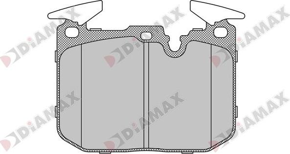 Diamax N09762 - Комплект спирачно феродо, дискови спирачки vvparts.bg