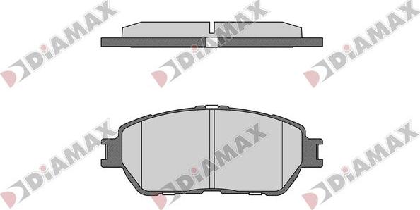 Diamax N09709 - Комплект спирачно феродо, дискови спирачки vvparts.bg