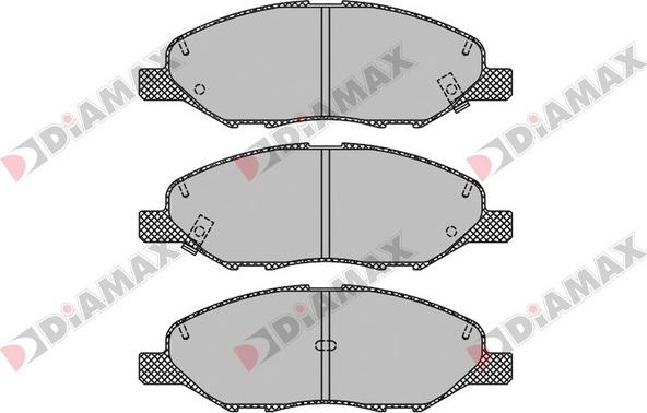 Diamax N09704 - Комплект спирачно феродо, дискови спирачки vvparts.bg