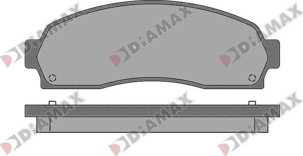 Diamax N09783 - Комплект спирачно феродо, дискови спирачки vvparts.bg