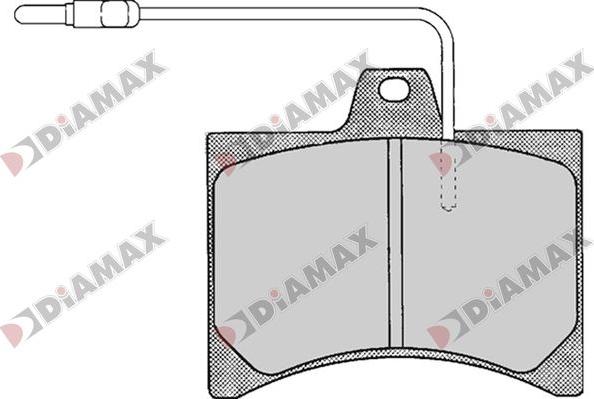 Diamax N09787 - Комплект спирачно феродо, дискови спирачки vvparts.bg