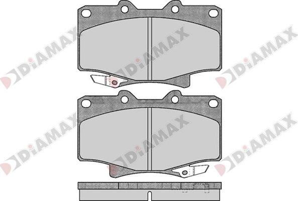 Diamax N09739 - Комплект спирачно феродо, дискови спирачки vvparts.bg