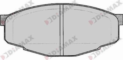 Diamax N09732 - Комплект спирачно феродо, дискови спирачки vvparts.bg