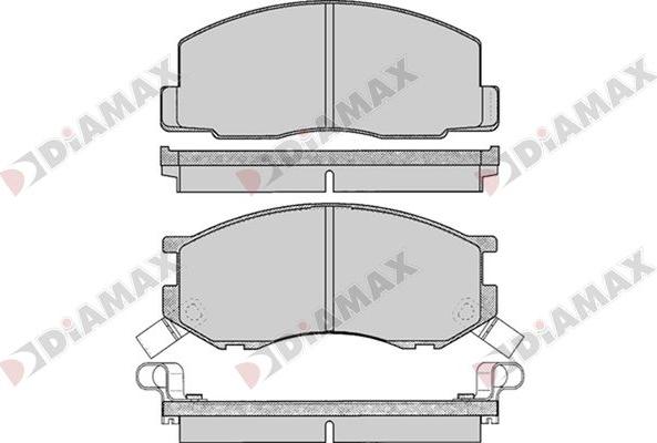 Diamax N09737 - Комплект спирачно феродо, дискови спирачки vvparts.bg