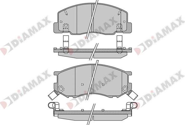 BENDIX DB1208 - Комплект спирачно феродо, дискови спирачки vvparts.bg