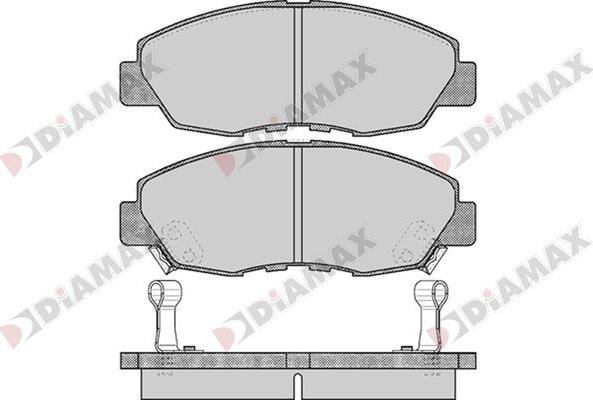 Diamax N09723 - Комплект спирачно феродо, дискови спирачки vvparts.bg