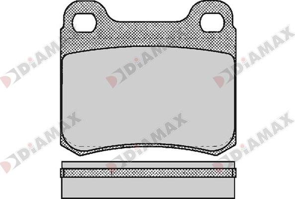 Diamax N09722 - Комплект спирачно феродо, дискови спирачки vvparts.bg