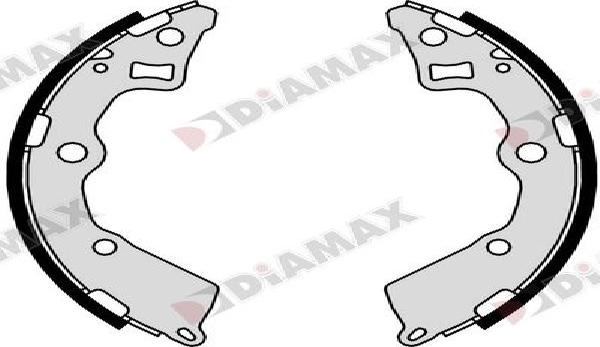 Diamax N01409 - Комплект спирачна челюст vvparts.bg