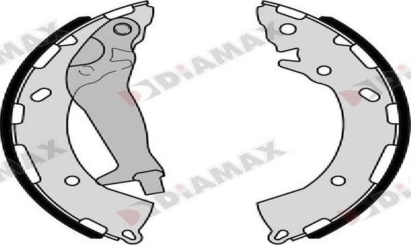Diamax N01408 - Комплект спирачна челюст vvparts.bg