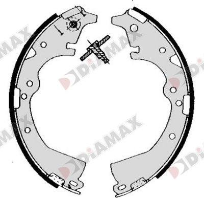 Diamax N01407 - Комплект спирачна челюст vvparts.bg