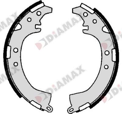 Diamax N01416 - Комплект спирачна челюст vvparts.bg