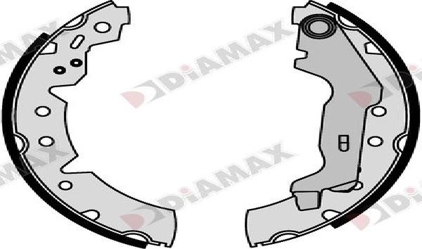 Diamax N01410 - Комплект спирачна челюст vvparts.bg