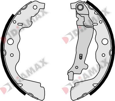 Diamax N01096 - Комплект спирачна челюст vvparts.bg