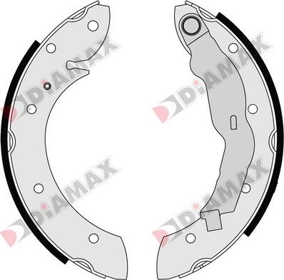 Diamax N01041 - Комплект спирачна челюст vvparts.bg