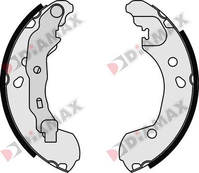 Diamax N01047 - Комплект спирачна челюст vvparts.bg