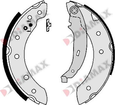 Diamax N01004 - Комплект спирачна челюст vvparts.bg