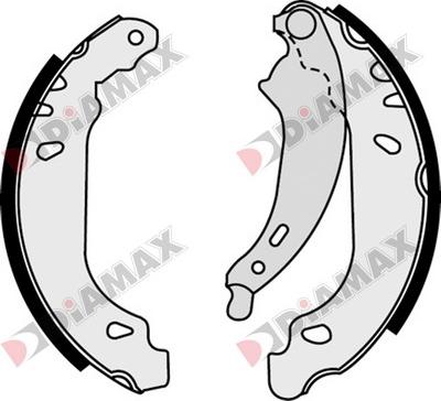 Diamax N01011 - Комплект спирачна челюст vvparts.bg