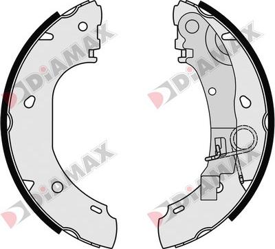 Diamax N01089 - Комплект спирачна челюст vvparts.bg