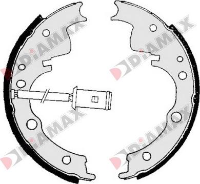 Diamax N01082 - Комплект спирачна челюст vvparts.bg